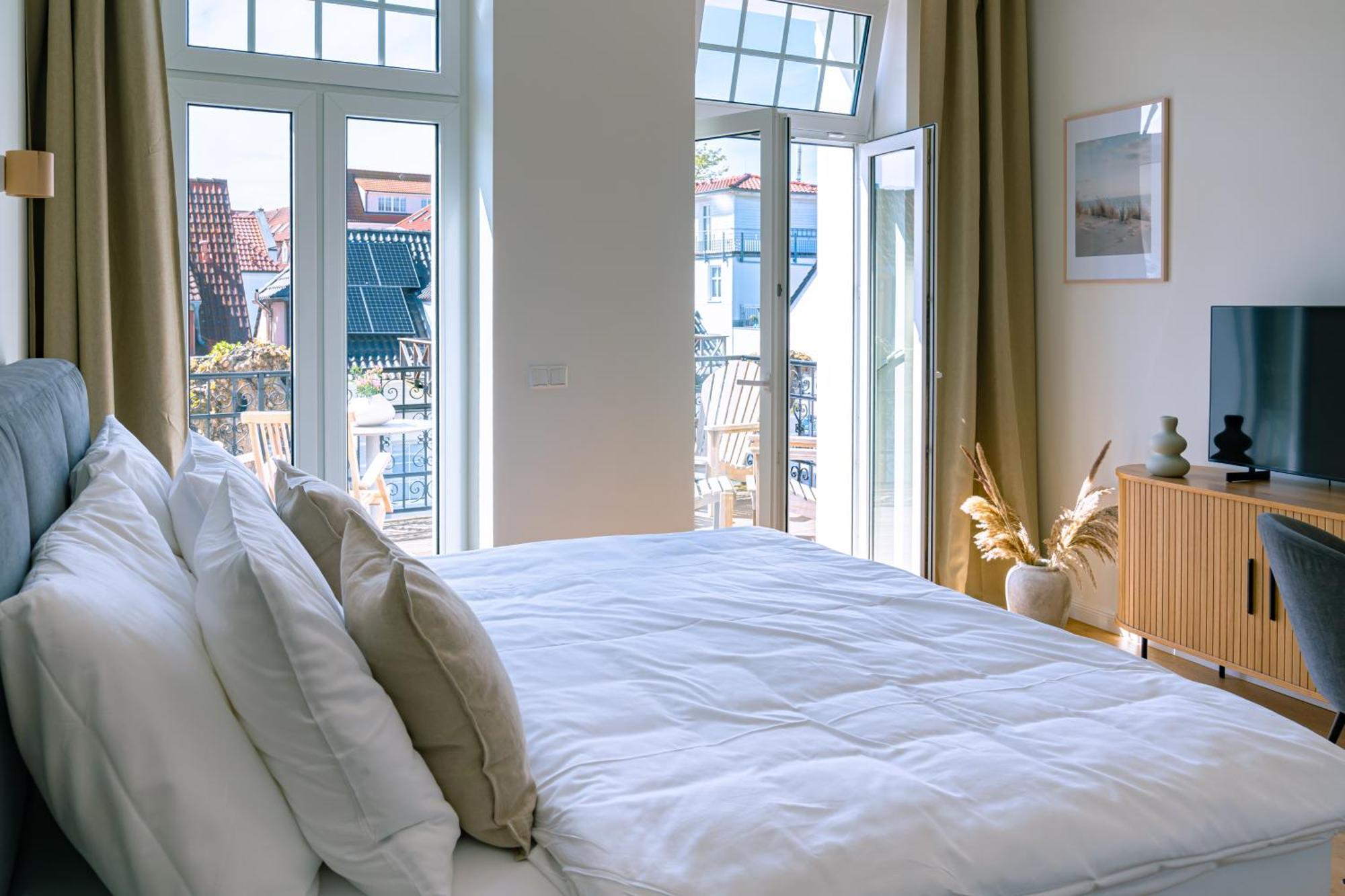רוסטוק Kapitaenshaus Friedrich Franz - Premium Apartments 200 Meter Vom Strand Und Alten Strom מראה חיצוני תמונה