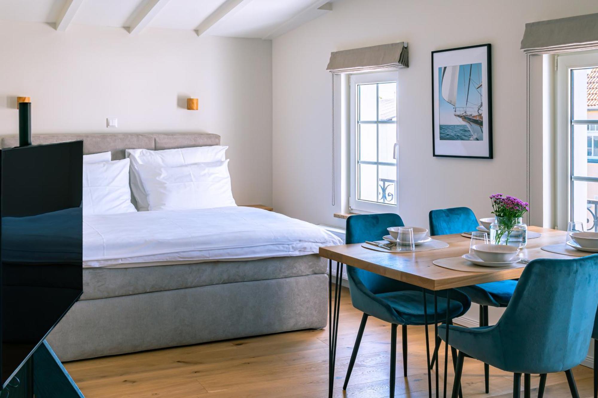 רוסטוק Kapitaenshaus Friedrich Franz - Premium Apartments 200 Meter Vom Strand Und Alten Strom חדר תמונה
