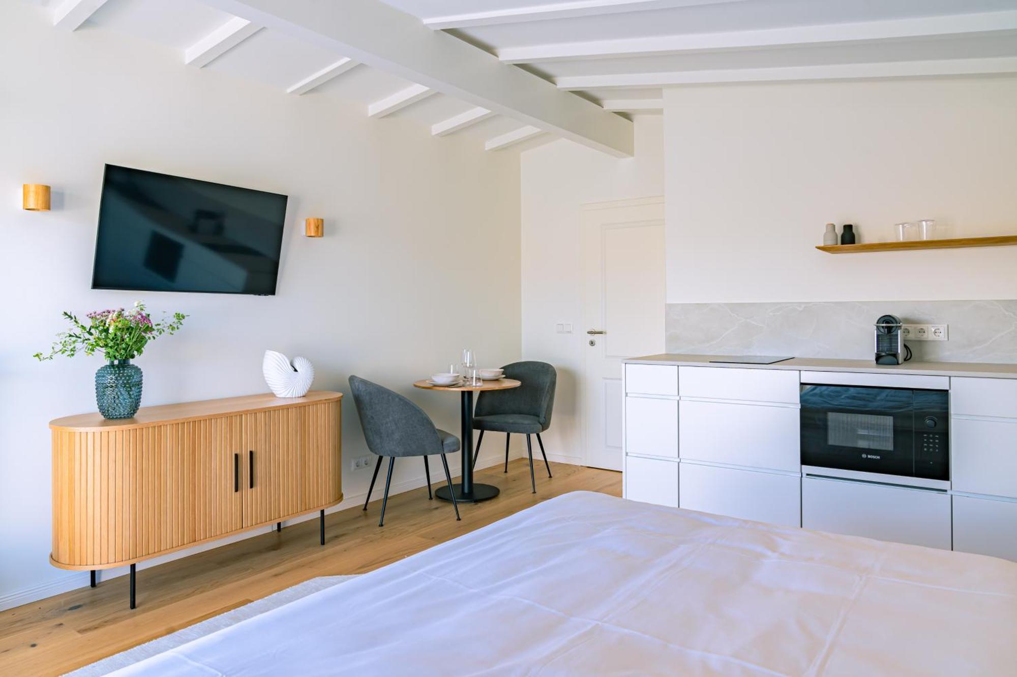 רוסטוק Kapitaenshaus Friedrich Franz - Premium Apartments 200 Meter Vom Strand Und Alten Strom חדר תמונה